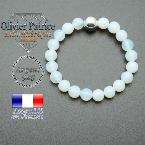 Bracelet De Tennis En Opale Et Argent 925 - Longueur 18cm - 49 Pierres, 5.8 Ct - Occasion