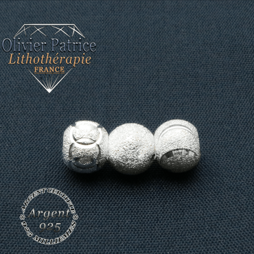 Boule en argent 925 pour choisir votre finition entre jeux sportifs anneaux olympique, sourire smiley et strass simple