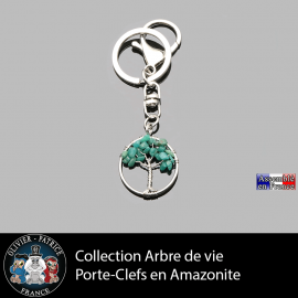 porte clefs en pierre naturelle amazonite