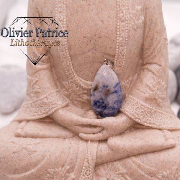 Pendentif sodalite grande goutte d'eau