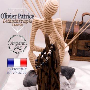 Bracelet 2 oeil de tigre et oeil de taureau en argent 925