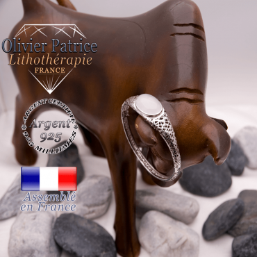 Bracelet toile d'araignée cristal de roche fermé en argent 925