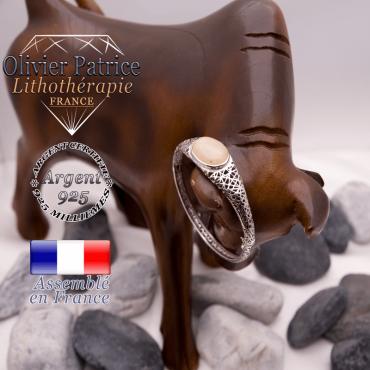 Bracelet toile d'araignée citrine fermé en argent 925