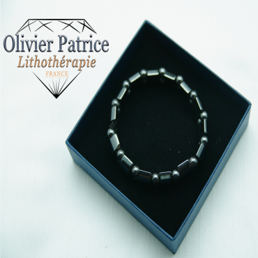 Bracelet homme hématite vendu dans son écrin