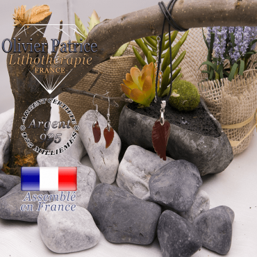 Parure ailes d'ange cornaline