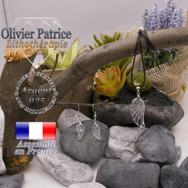 Parure ailes d'ange cristal de roche