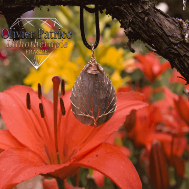 pendentif labradorite arbre de vie en alliage de cuivre