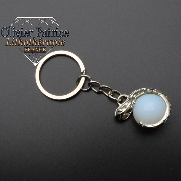 Porte-clés salamandre opale