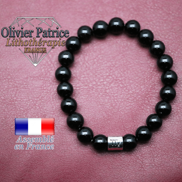 Bracelet onyx et son signe astrologique en alliage