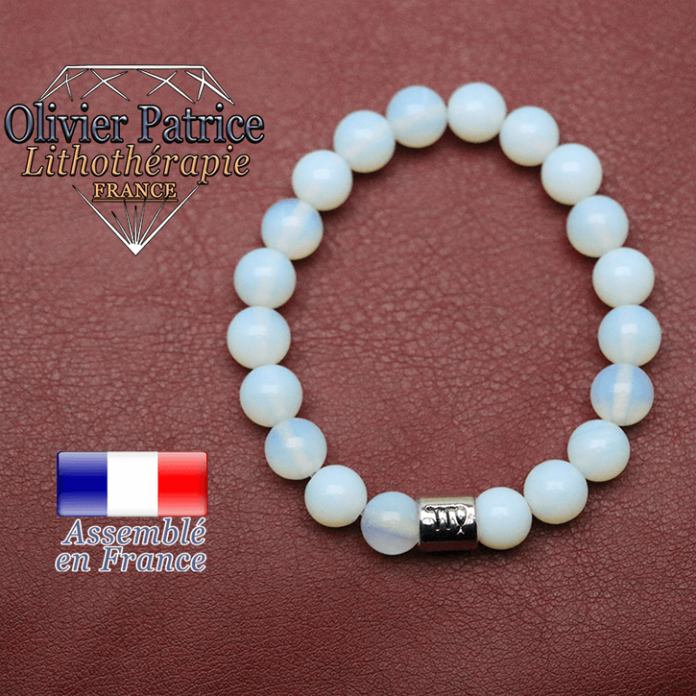 Bracelet opale et son signe astrologique en alliage