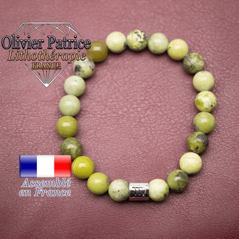 Bracelet turquoise africaine et son signe astrologique en alliage